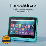 Amazon Fire HD 8 Kids Pro Tablet (2024) | 8" HD | Kid-Friendly Case | Hello Teal | Parental Controls