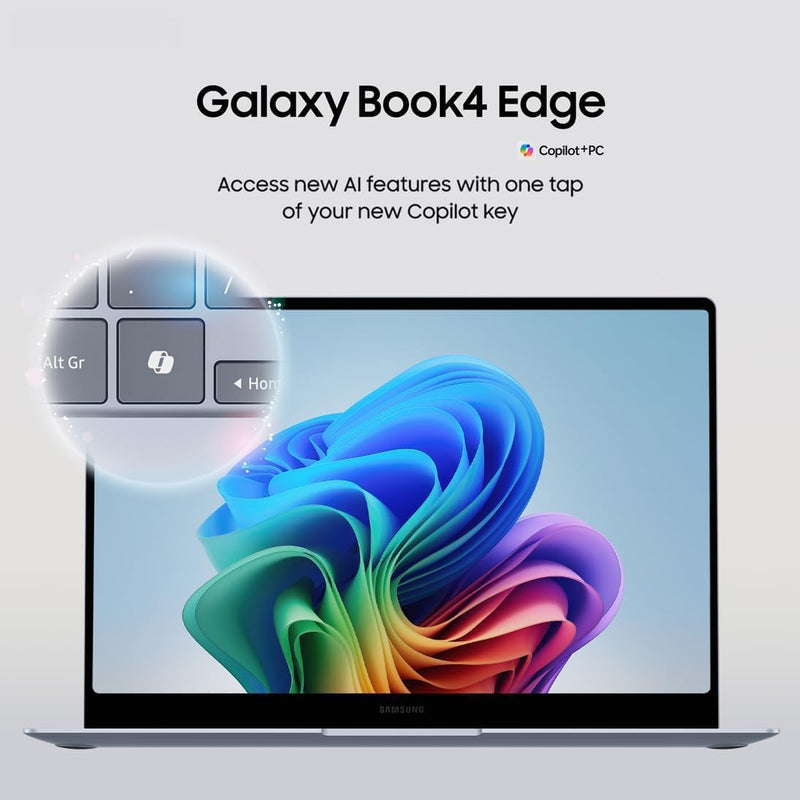 Samsung Galaxy Book4 Edge | 16" 3K AMOLED Touchscreen Laptop | Snapdragon X Elite | 1 TB SSD