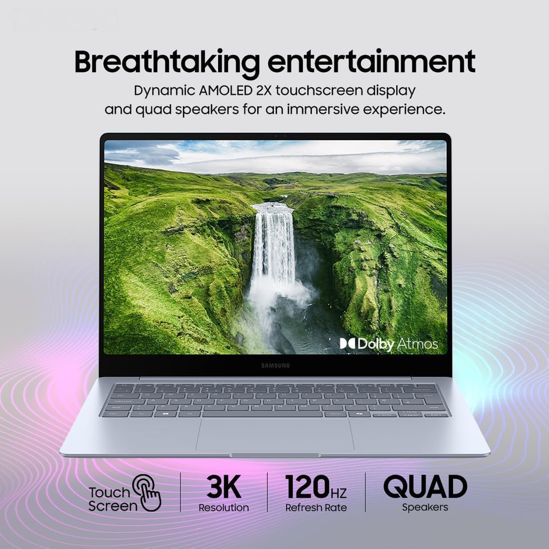 Samsung Galaxy Book4 Edge | 16" 3K AMOLED Touchscreen Laptop | Snapdragon X Elite | 1 TB SSD
