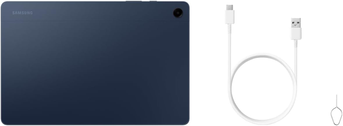 Samsung Galaxy Tab A9+ Android Tablet, 64GB Storage, 11" Large Display, 3D Sound, Navy, 3 Year Manufacturer Extended Warranty (UK Version)