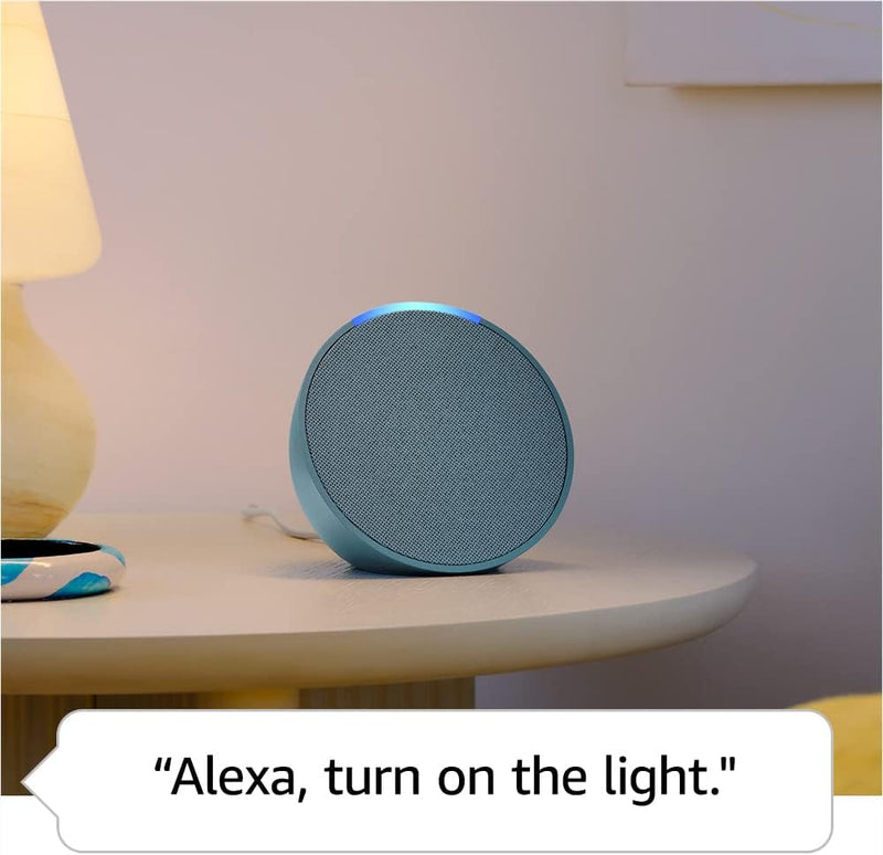 Amazon Echo Pop | Full sound compact Wi-Fi and Bluetooth smart speaker with Alexa | Midnight Teal