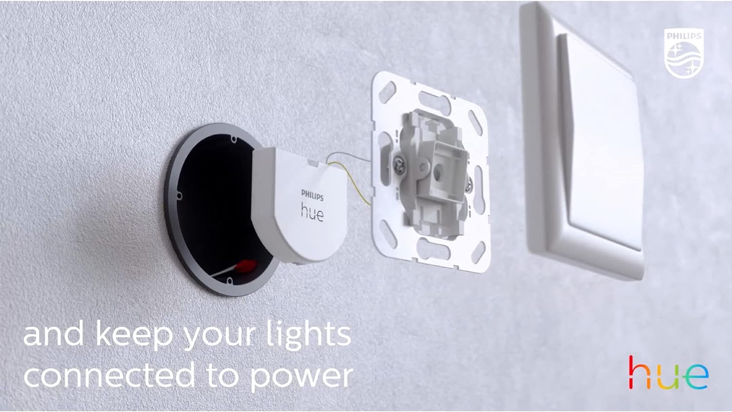 Philips Hue Wall Switch Module | Single Pack | Smart Accessory for Ind ...