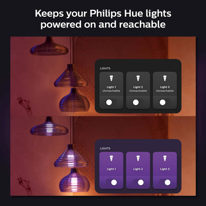 Philips Hue Wall Switch Module | Single Pack | Smart Accessory for Indoor Home Smart LED Lighting Control