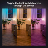 Philips Hue Wall Switch Module | Single Pack | Smart Accessory for Indoor Home Smart LED Lighting Control