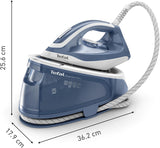 Tefal Express Essential Steam Generator Iron | 5.9 Bar | 120g/min | 1.7L Tank | Blue | SV6132G0