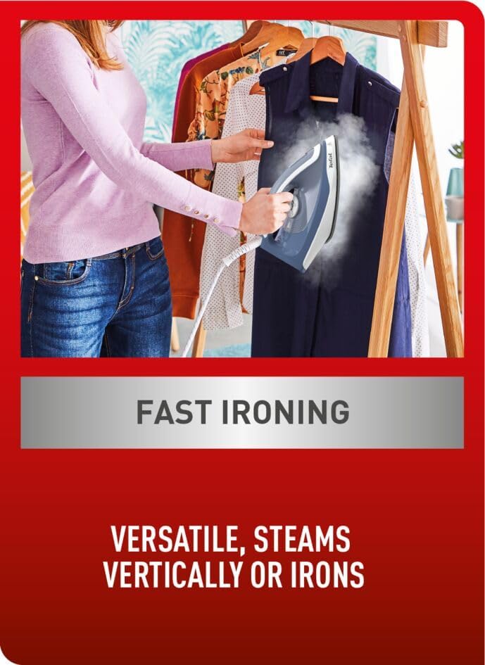 Tefal Express Essential Steam Generator Iron | 5.9 Bar | 120g/min | 1.7L Tank | Blue | SV6132G0