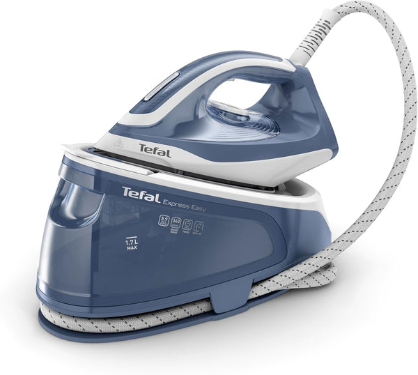 Tefal Express Essential Steam Generator Iron | 5.9 Bar | 120g/min | 1.7L Tank | Blue | SV6132G0