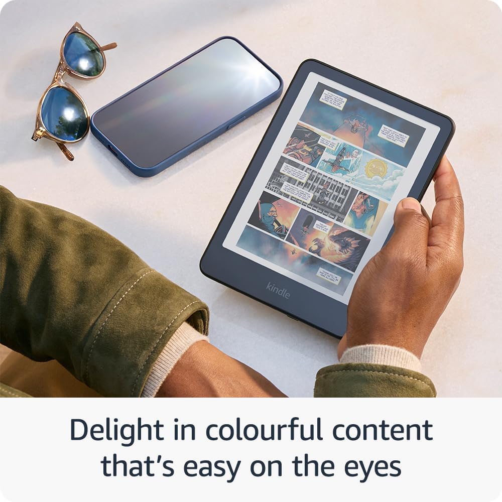 Amazon Kindle Colorsoft Kids | First Colour Display | 16 GB Storage Tablet | Includes Black Cover | 2-Year Guarantee