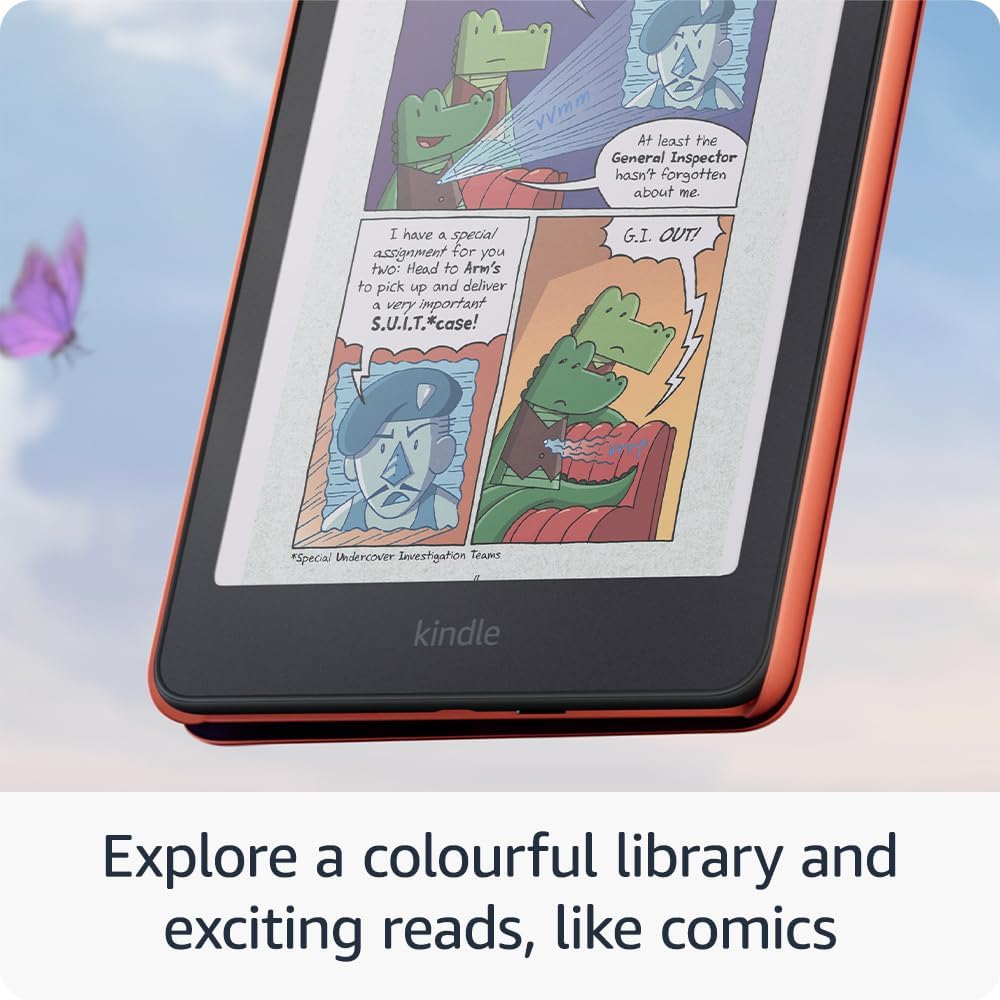 Amazon Kindle Colorsoft Kids | First Colour Display | 16 GB Storage Tablet | Includes Fantasy River Cover | 2-Year Guarantee