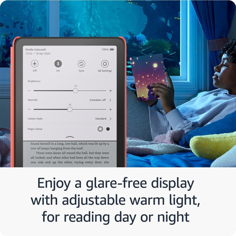 Amazon Kindle Colorsoft Kids | First Colour Display | 16 GB Storage Tablet | Includes Fantasy River Cover | 2-Year Guarantee