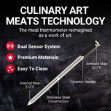 MEATER Plus | 50m Long Range Smart Wireless Meat Thermometer for The Oven Grill Kitchen BBQ Smoker Rotisserie