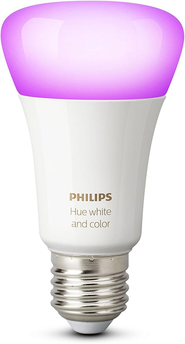 Philips Hue E27 ES White & Colour Ambiance Starter Kit- 2x E27 + Dimmer + Bridge