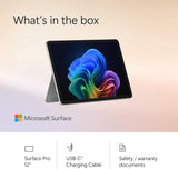 Microsoft Surface Pro | Copilot+ PC | 12” LCD Touchscreen | Snapdragon® X Plus | 16GB RAM | 256GB SSD | Platinum