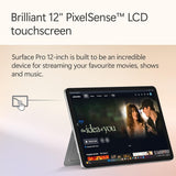 Microsoft Surface Pro | Copilot+ PC | 12” LCD Touchscreen | Snapdragon® X Plus | 16GB RAM | 256GB SSD | Platinum