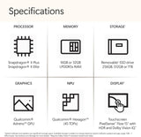 Microsoft Surface Laptop | Copilot+ PC | 15” Touchscreen | Snapdragon® X Elite (12 Core) | 16GB RAM | 1TB SSD | Black