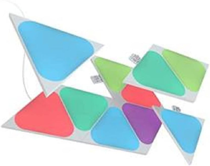 Nanoleaf Shapes Mini Triangle Expansion Pack | 10 Additional Smart Light Panels LED