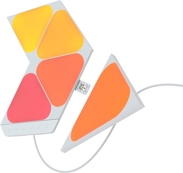 Nanoleaf Shapes Mini Triangle Starter Kit | 5 Smart Light Panels LED