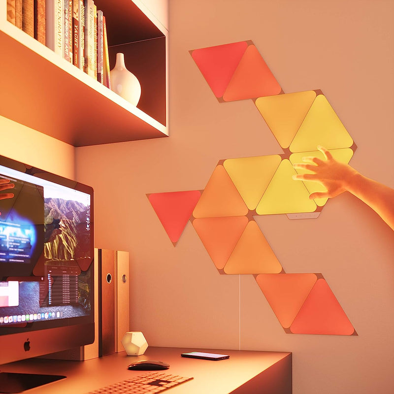 Nanoleaf Shapes Triangle Starter Kit | Smart LED Multicoloured Wall Lights | 4 Light Panels