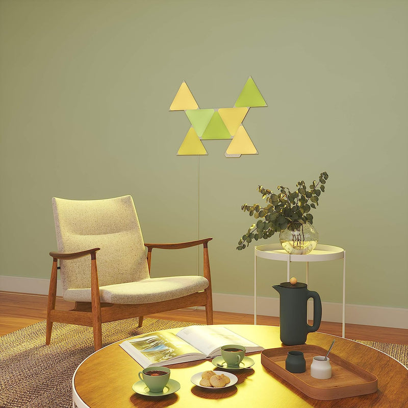 Nanoleaf Shapes Triangle Starter Kit | Smart LED Multicoloured Wall Lights | 4 Light Panels