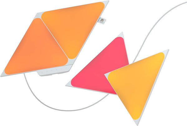 Nanoleaf Shapes Triangle Starter Kit | Smart LED Multicoloured Wall Lights | 4 Light Panels