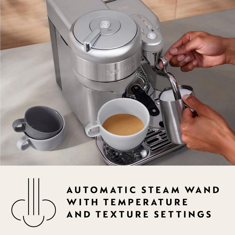 Nespresso Vertuo Creatista | Coffee Machine with Milk Frother | Sea Salt