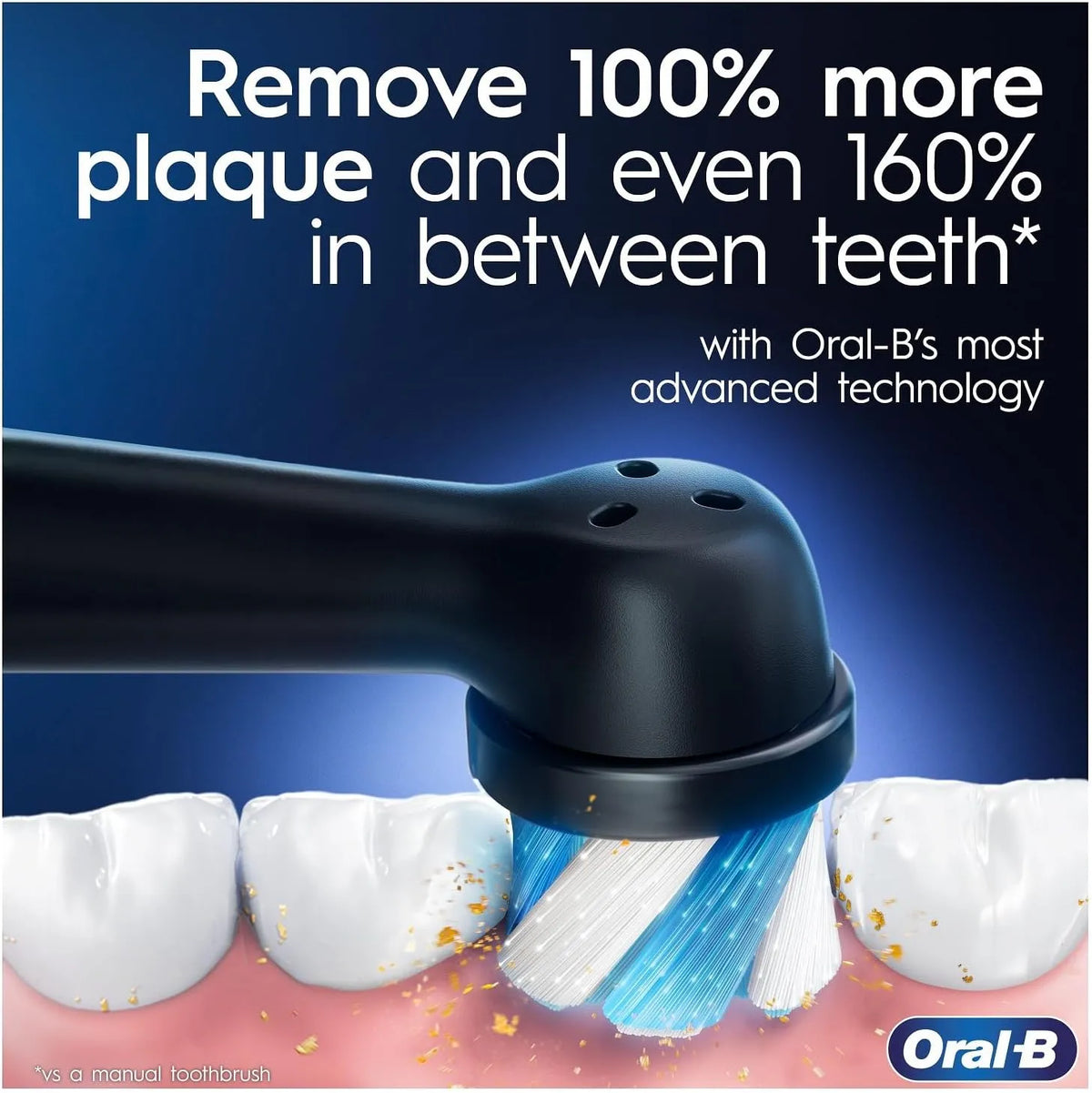 Oral-B iO5 Electric Toothbrush | For Adults, 1 Toothbrush Head & Travel Case, 5 Modes With Teeth Whitening | UK 2 Pin Plug | Black