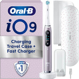 Oral-B iO9 Electric Toothbrush | App-Connected | AI Position Detection | 7 Modes | Charging Travel Case | Rose Quartz