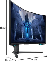 Samsung Odyssey Neo Quantum Mini LED G75NB | 32" Curved 4K Gaming Monitor | 165Hz | HDR2000