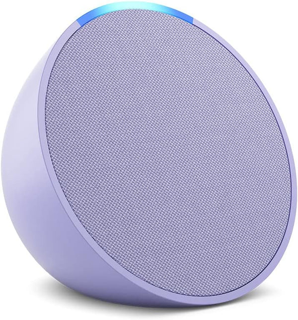 Amazon Echo Pop | Full sound compact Wi-Fi and Bluetooth smart speaker with Alexa | Lavender Bloom