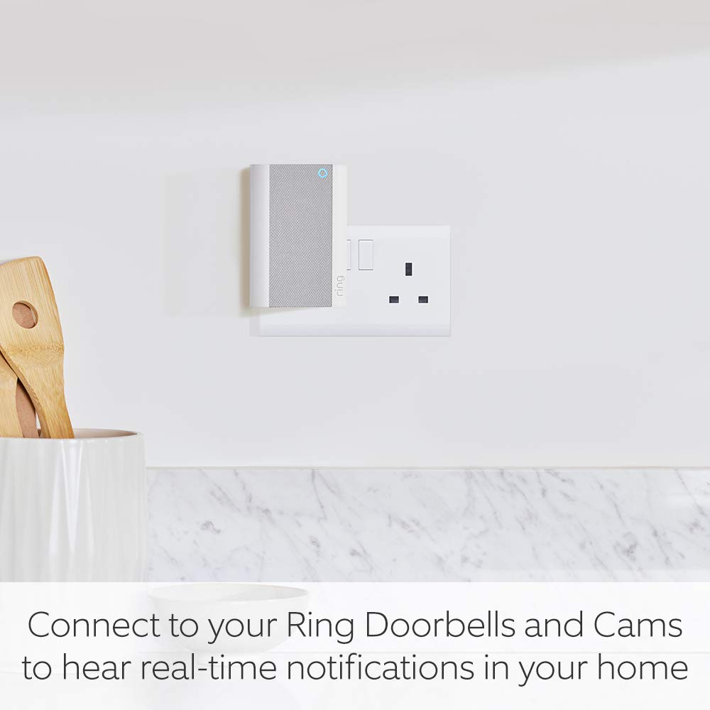 Ring Chime Pro | White | Wifi Extender and Doorbell Chime for Ring Devices