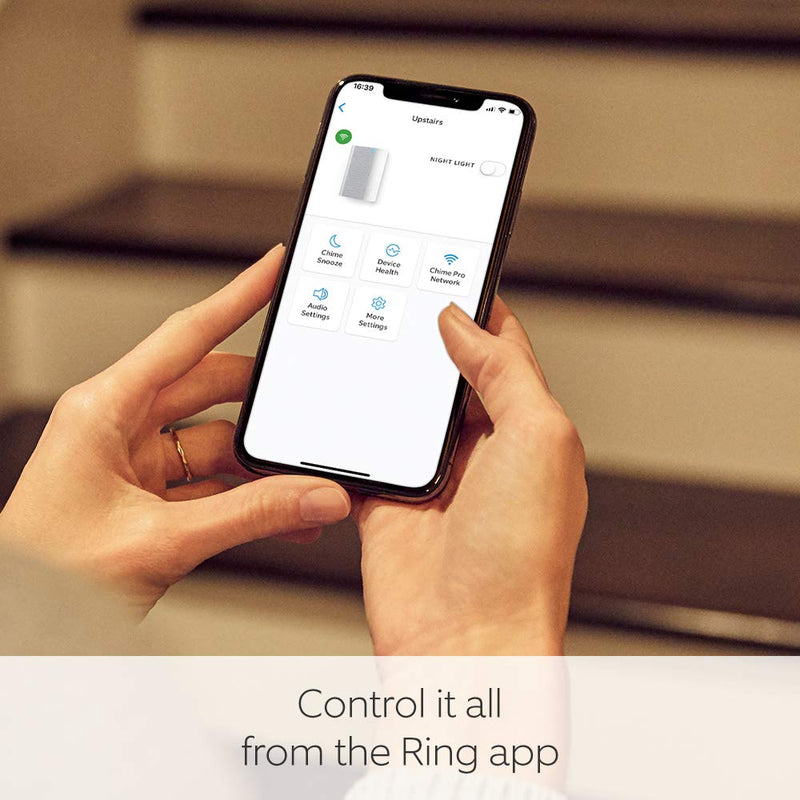 Ring Chime Pro | White | Wifi Extender and Doorbell Chime for Ring Devices