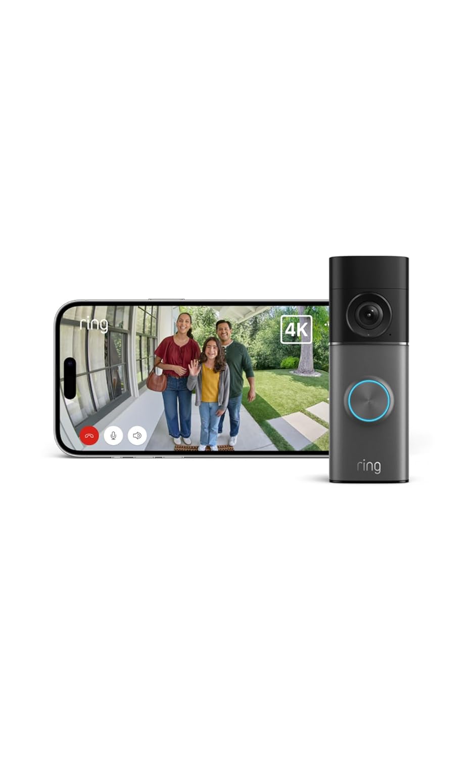 Ring Wired Video Doorbell Pro (3rd Gen) | Retinal 4K Ultra HD | 10x Enhanced Zoom | 3D Motion Detection | Deep Silver