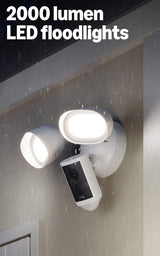 Ring Floodlight Cam Pro (2nd Gen) | Retinal 4K Ultra HD Outdoor Security Camera | 2000 Lumen Floodlights | 10x Enhanced Zoom | 3D Motion Detection | White