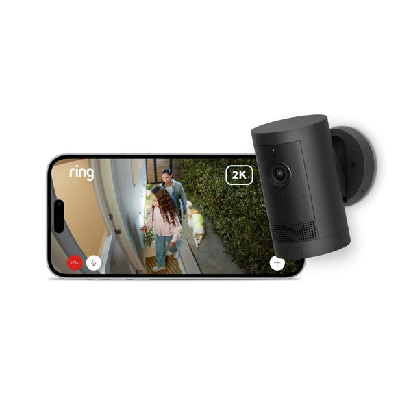 Ring Outdoor Camera Plus (Battery) – 2K Video | Wireless Security | Black | 2025