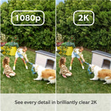 Ring Outdoor Camera Plus (Battery) – 2K Video | Wireless Security | White | 2025