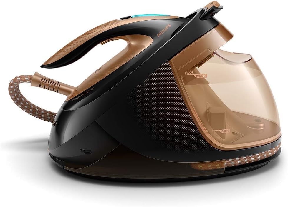 Philips PerfectCare Elite Plus Steam Generator Iron | OptimalTEMP Technology | 8 Bar Pressure | 600g Steam Boost | Large 1.8L Tank