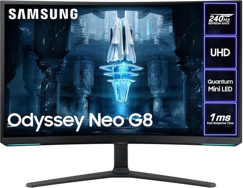 Samsung Odyssey Neo Quantum Mini LED G85NB | 32" Curved 4K Gaming Monitor | 240Hz | HDR2000
