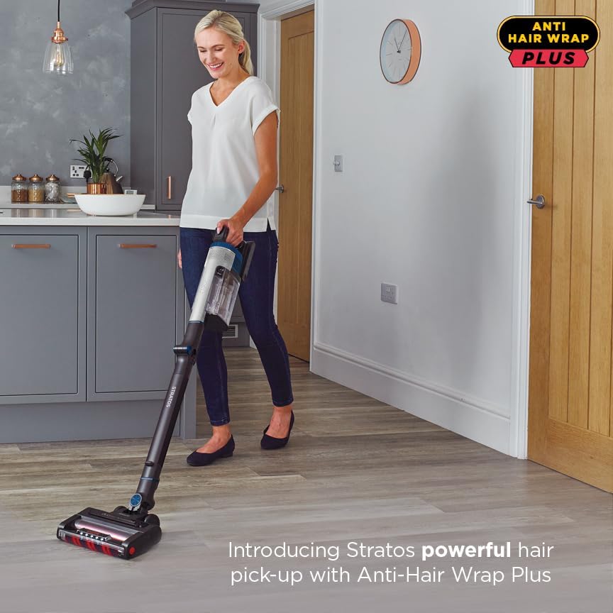 Shark Stratos | IZ402UKTSB Cordless Pet Pro Vacuum | Clean Sense IQ | 60 Mins Run-Time | with Anti Hair Wrap Plus