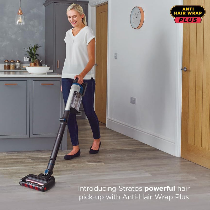 Shark Stratos | IZ402UKTSB Cordless Pet Pro Vacuum | Clean Sense IQ | 60 Mins Run-Time | with Anti Hair Wrap Plus