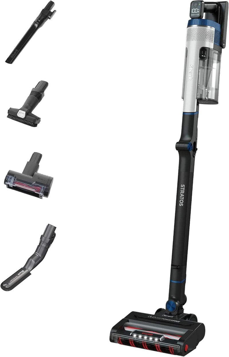 Shark Stratos | IZ402UKTSB Cordless Pet Pro Vacuum | Clean Sense IQ | 60 Mins Run-Time | with Anti Hair Wrap Plus