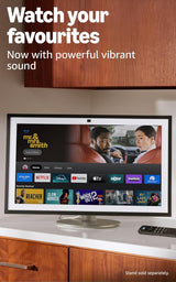 Amazon Echo Show 21 | 21.5” Full HD Smart Display | Built-in Fire TV | Alexa Voice Remote | White