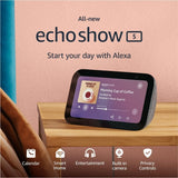 Amazon Echo Show 5 (3rd generation) | Smart Speaker with 5" Screen + Alexa | Charcoal