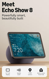 Amazon Echo Show 8 (2025) Smart Speaker with 8.7" Screen & Alexa Voice Recognition & Control, Graphite