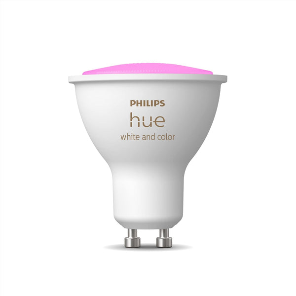 Philips Hue White & Colour Ambiance Starter Kit | 3x GU10 + Bridge + Smart Button | Smart LED Lighting 350 Lumen