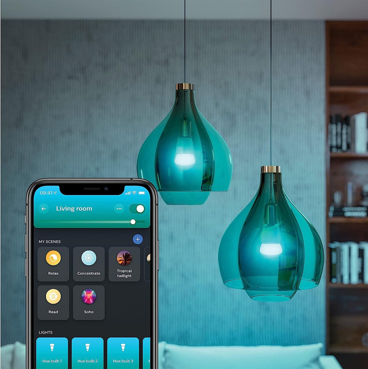Philips Hue White & Colour Ambiance E27 Starter Kit | 2x Bulbs + Bridge + Dimmer
