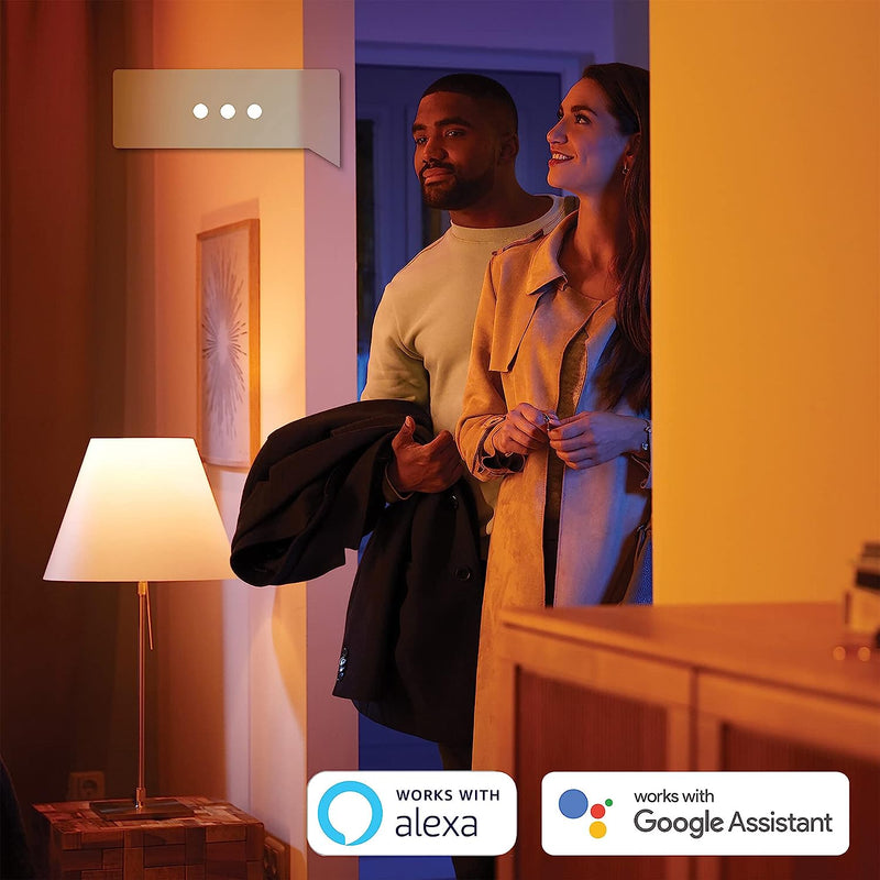 Philips Hue White & Colour Ambiance GU10 Starter Kit with Dimmer Switch