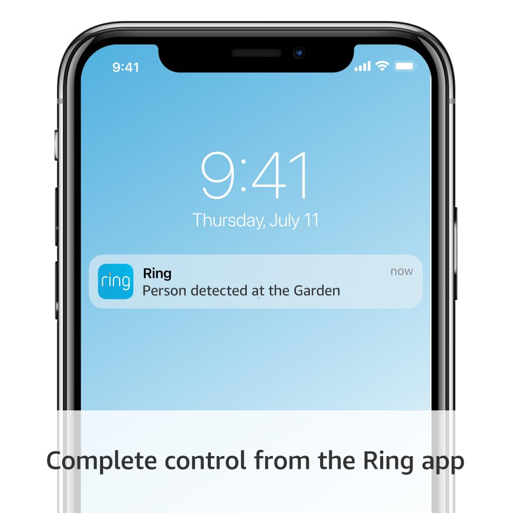 Ring Stick Up Cam Pro | Outdoor Battery Powered Security Camera | 1080p 3D Motion Detection | White