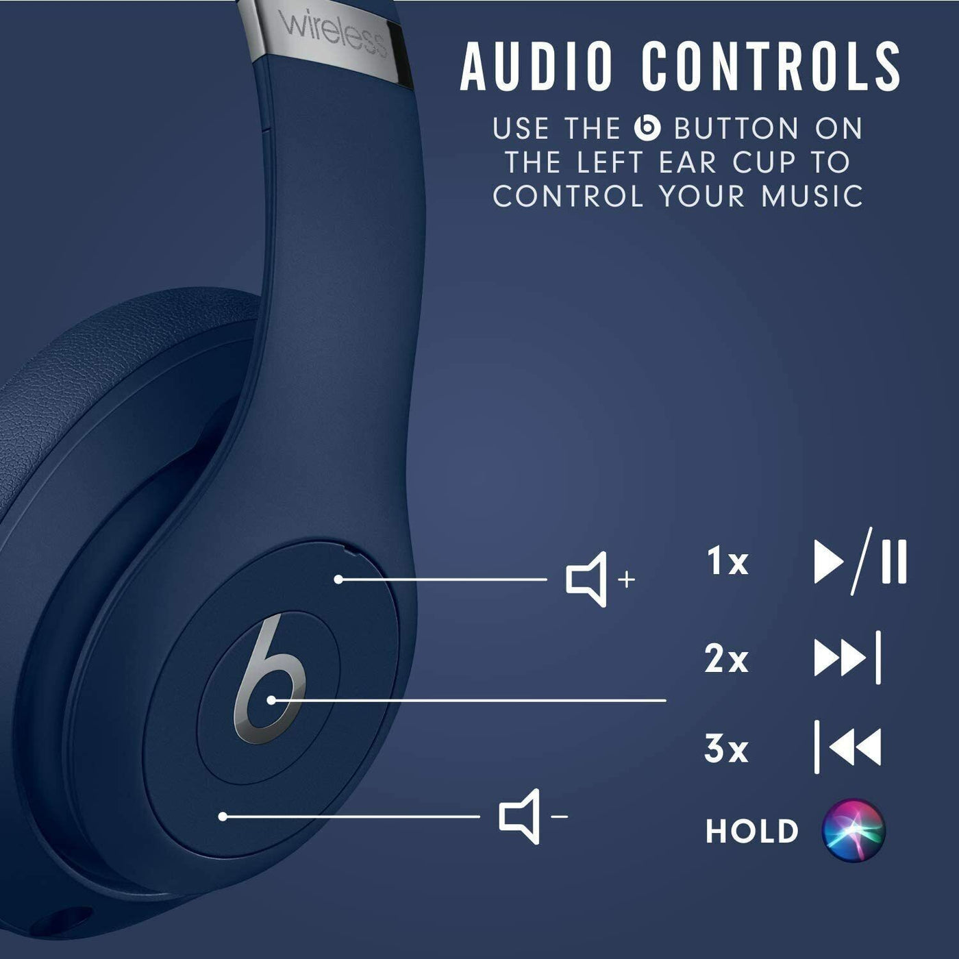 Genuine Beats by Dr. Dre Studio3 Wireless Noise Cancelling Over