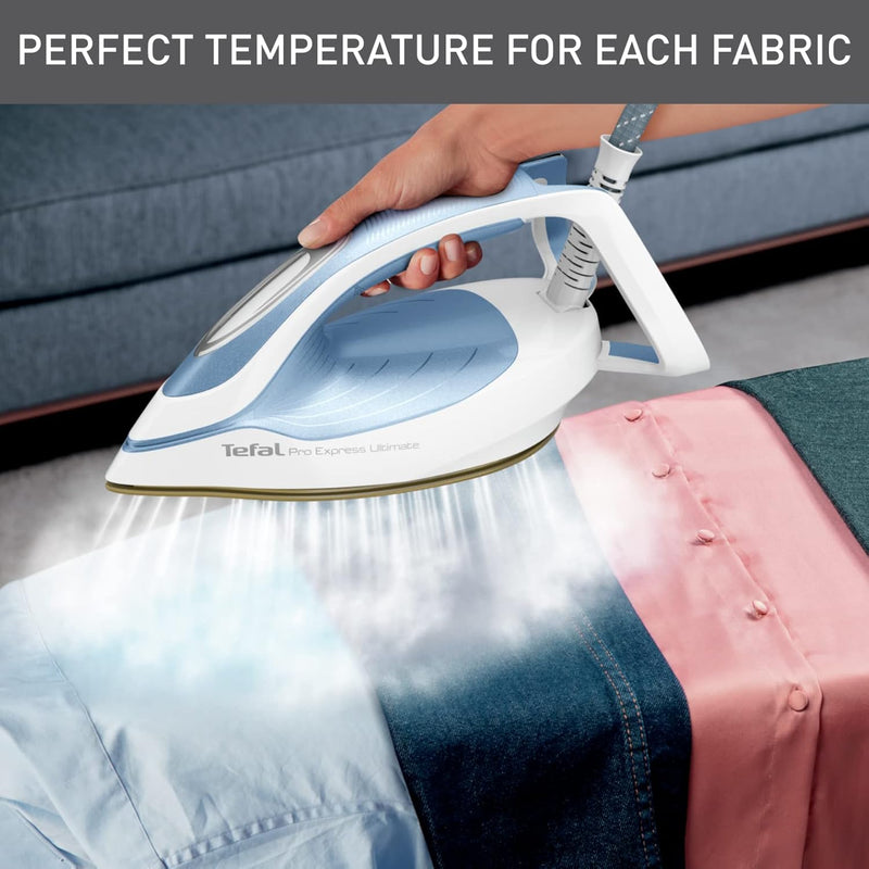 Tefal Pro Express Ultimate II Steam Generator Iron - 2700W, 7.6 Bar, 580g Boost
