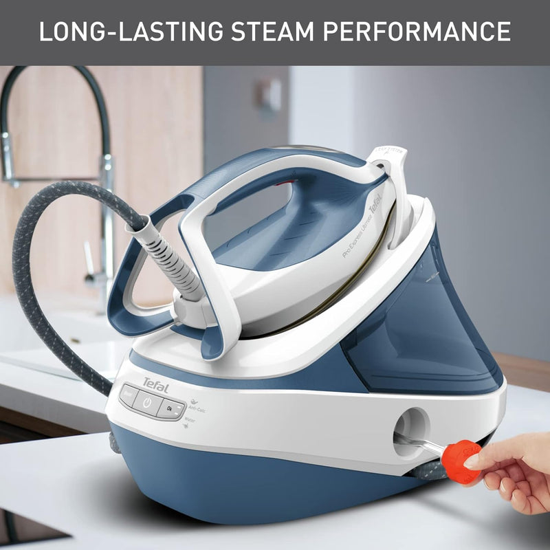 Tefal Pro Express Ultimate II Steam Generator Iron - 2700W, 7.6 Bar, 580g Boost
